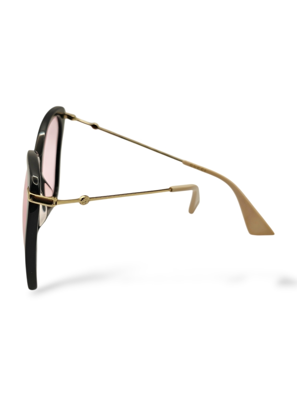 Gucci Women’s Black Frame Pink Lens Sunglasses - Picture 3 of 8